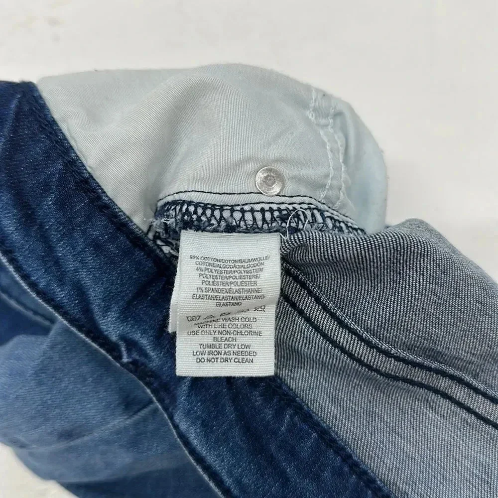 Free People Jeans Denim High Rise Stretch Skinny Distressed Jean Blue Size 26 R